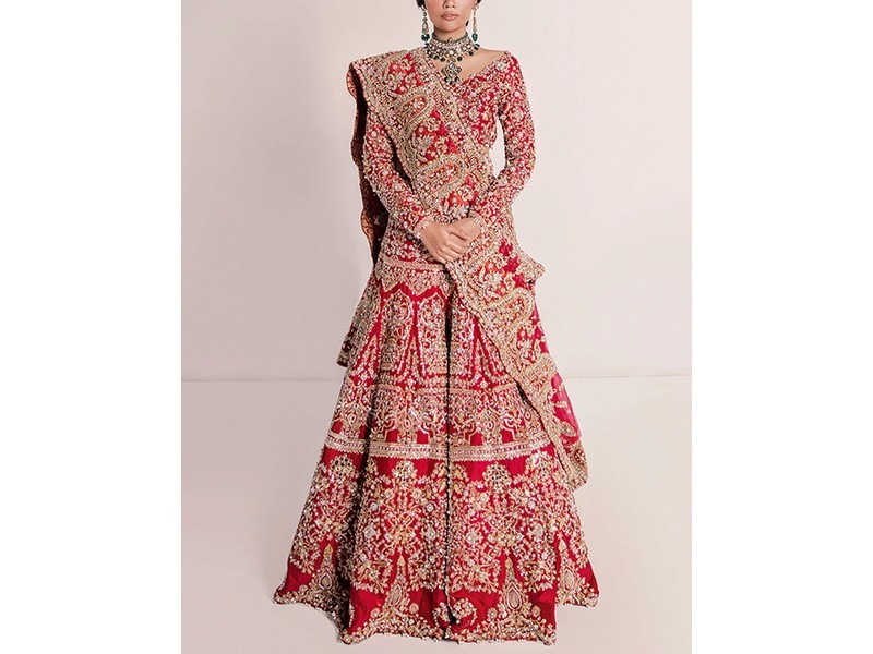 Banarsi Style Masoori Dress with Organza Jacquard Dupatta