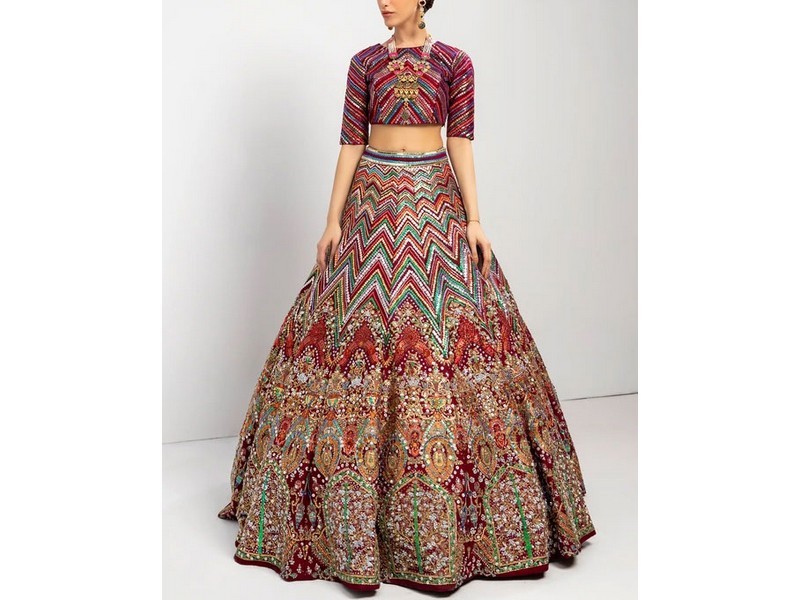 Banarsi Style Masoori Dress with Organza Jacquard Dupatta