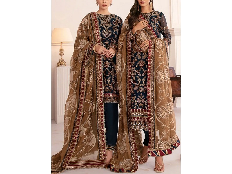 Baroque Chantelle Embroidered Chiffon Collection 2021