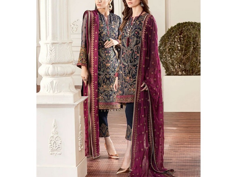 Baroque Chantelle Embroidered Chiffon Collection 2021