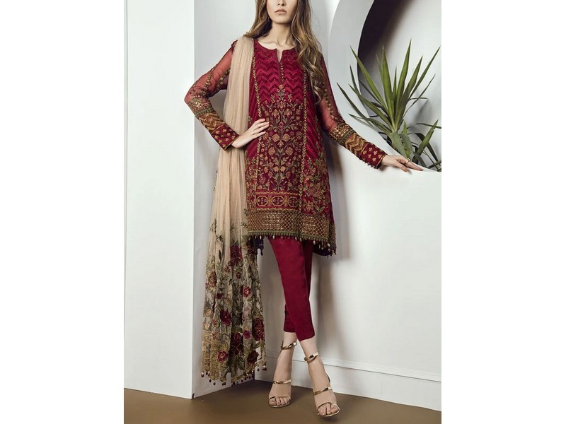 Baroque Chantelle Embroidered Chiffon Collection 2021
