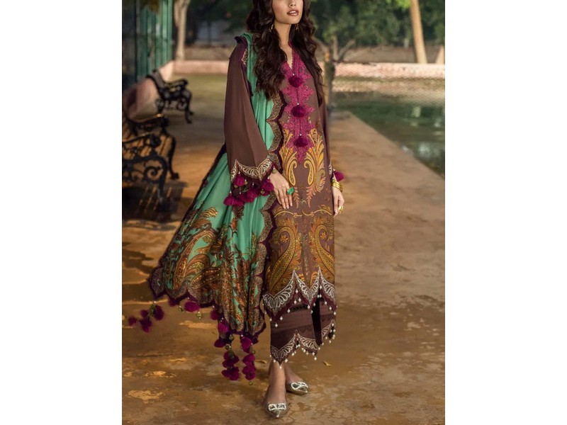 Digital Print 2-Piece Linen Dress 2022