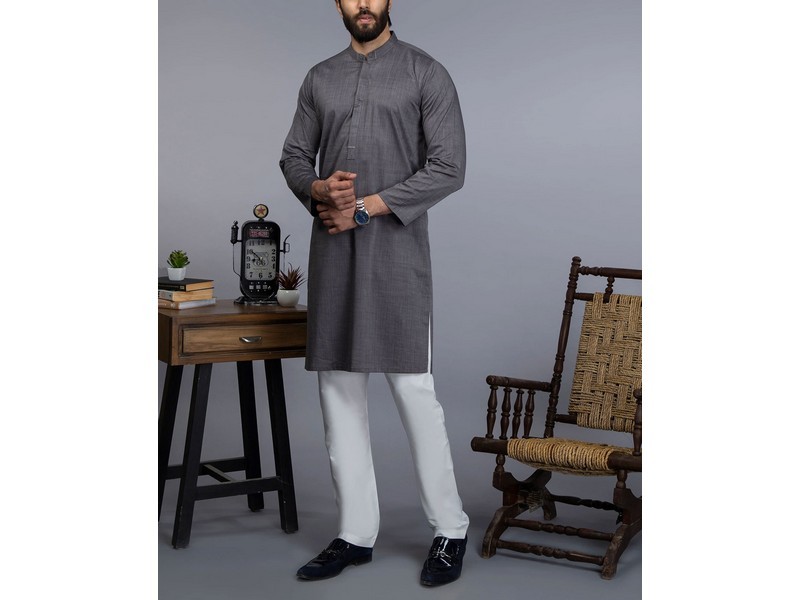 IB Swiss Fashion Soft Egyptian Cotton Unstitched Men's Shalwar Kameez