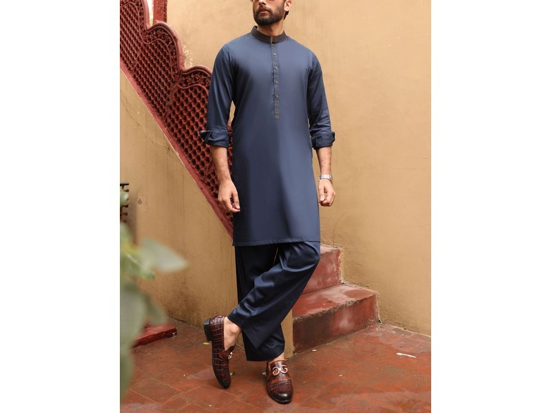 IB Swiss Fashion Soft Egyptian Cotton Unstitched Men's Shalwar Kameez