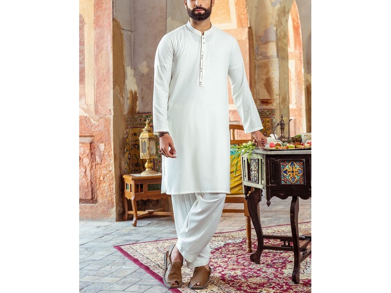 IB Swiss Fashion Soft Egyptian Cotton Unstitched Men's Shalwar Kameez