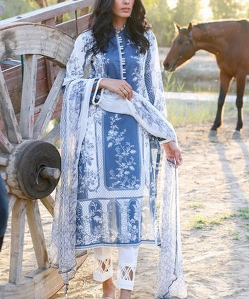 Nida Azwer Unstitched Summer Lawn Collection 2022