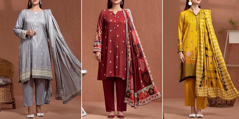 Latest Ittehad Winter Dresses Collection Online in Pakistan