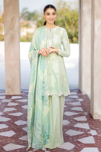 All-Over Print Embroidered Lawn Dress 2024 with Chiffon Dupatta