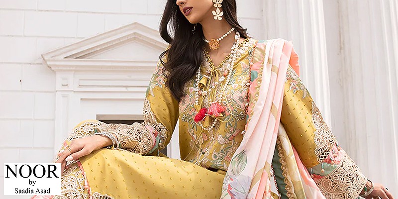 Latest Noor by Saadia Asad Luxury Lawn Collection in Pakistan