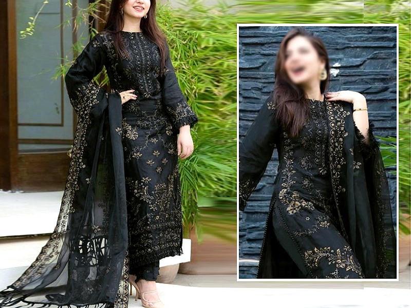 MTF Embroidered Lawn Dress D01-A Price in Pakistan