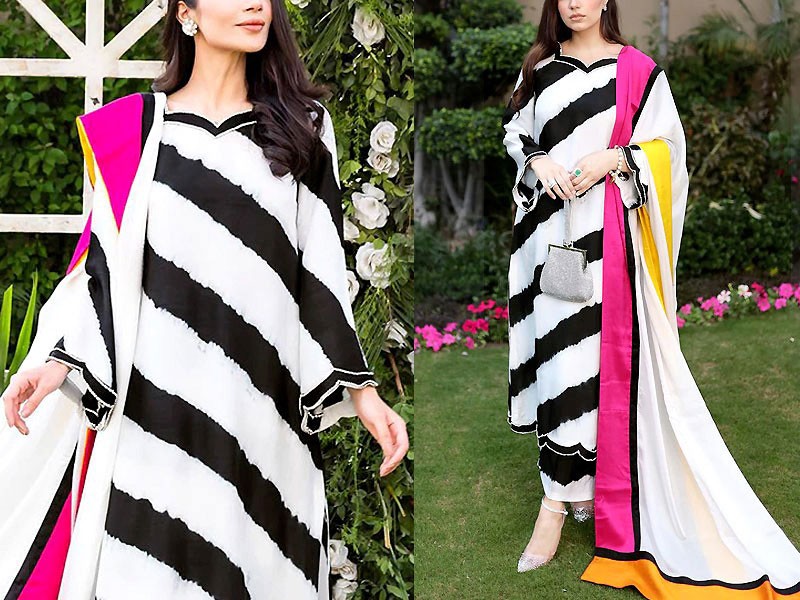 Digital All-Over Print Premium Quality EID Lawn Dress with Voil Lawn Dupatta Price in Pakistan