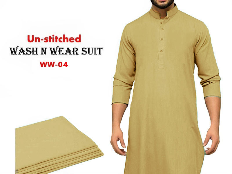 Unstitched Wash N Wear Men's Shalwar Kameez
