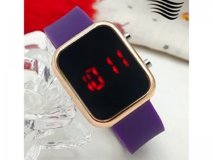 LED Rubber Strap Watch for Kids - Purple Price in Pakistan