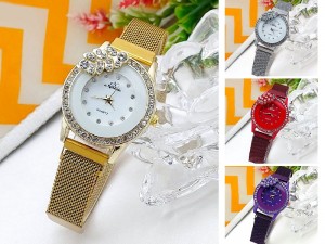 Noble Leaf Magnet Chain Fashion Watch for Girls
