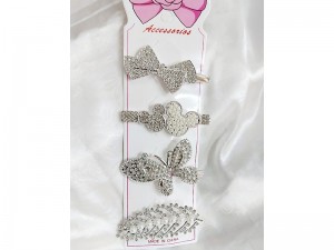 Pack of 4 Beautiful Hair Clips for Girls Price in Pakistan