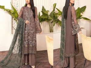 Luxury Handwork Embroidered Organza Wedding Dress 2024 Price in Pakistan