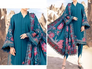 Embroidered Lawn Suit 2024 with Digital Print Diamond Lawn Dupatta