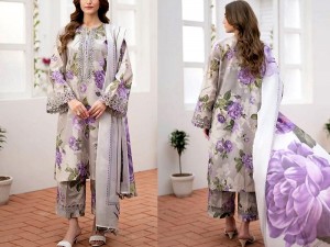 Digital All-Over Print Lawn Dress 2024 with Lawn Dupatta Price in Pakistan