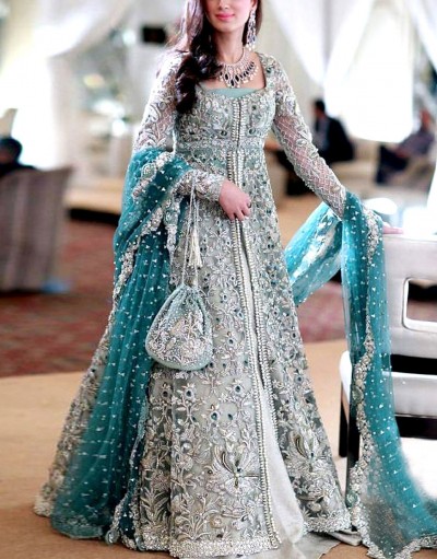 Luxury Heavy Embroidered Bridal Chiffon 