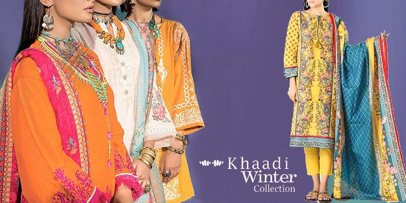 New Khaadi Winter Dresses Collection Online