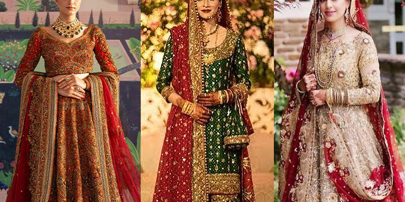 Best Bridal Barat Dresses Colour Combinations