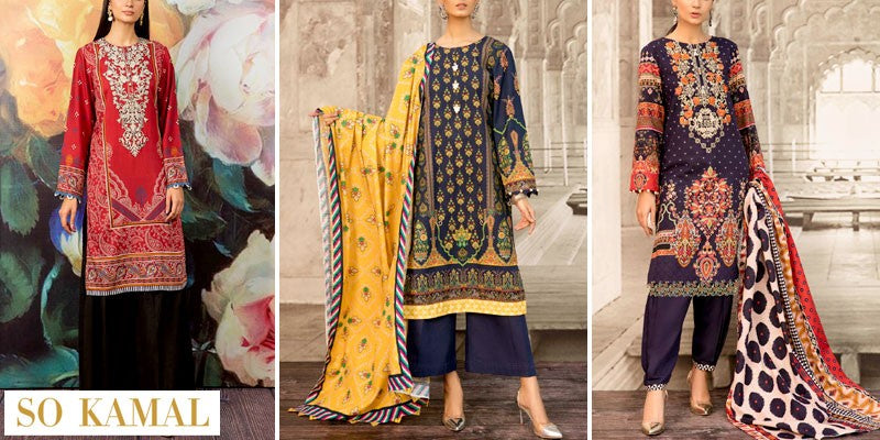So Kamal Unstitched Winter Dresses Collection