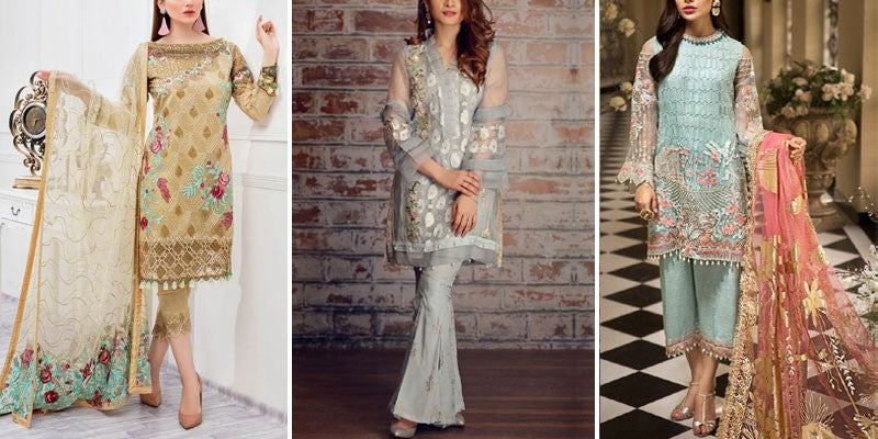 Organza Formal Party Wear Dresses 2025 in Pakistan