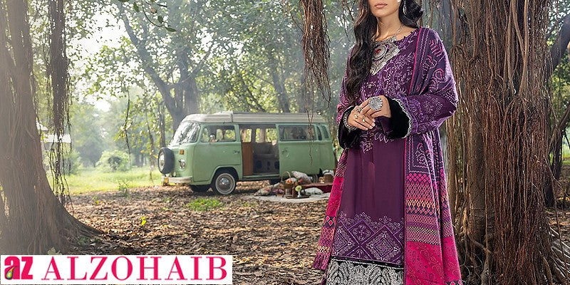 Al-Zohaib Winter Khaddar Dresses Collection
