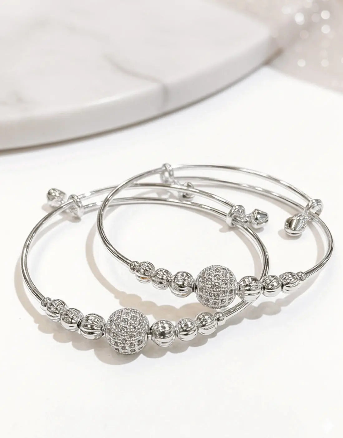 Pair of Gold Plated Bangles for Girls – Lightweight Daily Wear Jewelry