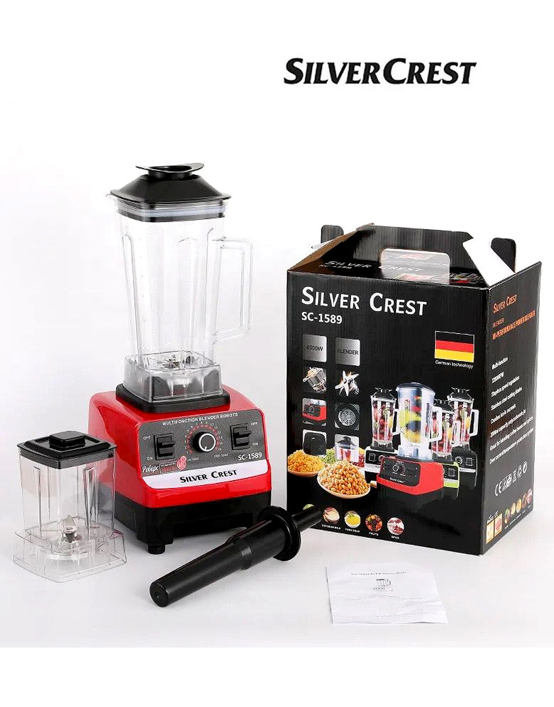 Silver Crest SC‑1589 Heavy Duty Commercial Blender & Grinder