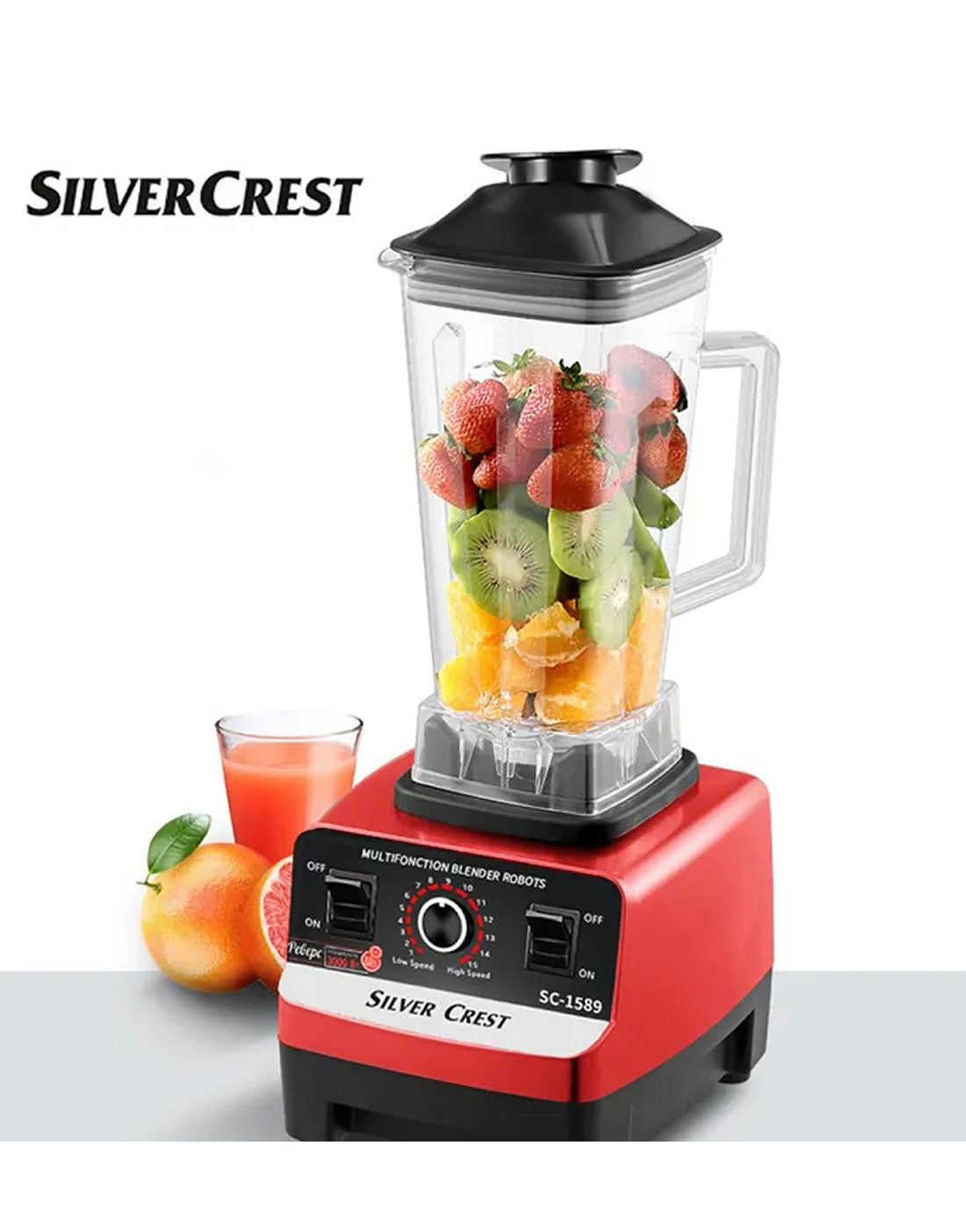 Silver Crest SC‑1589 Heavy Duty Commercial Blender & Grinder