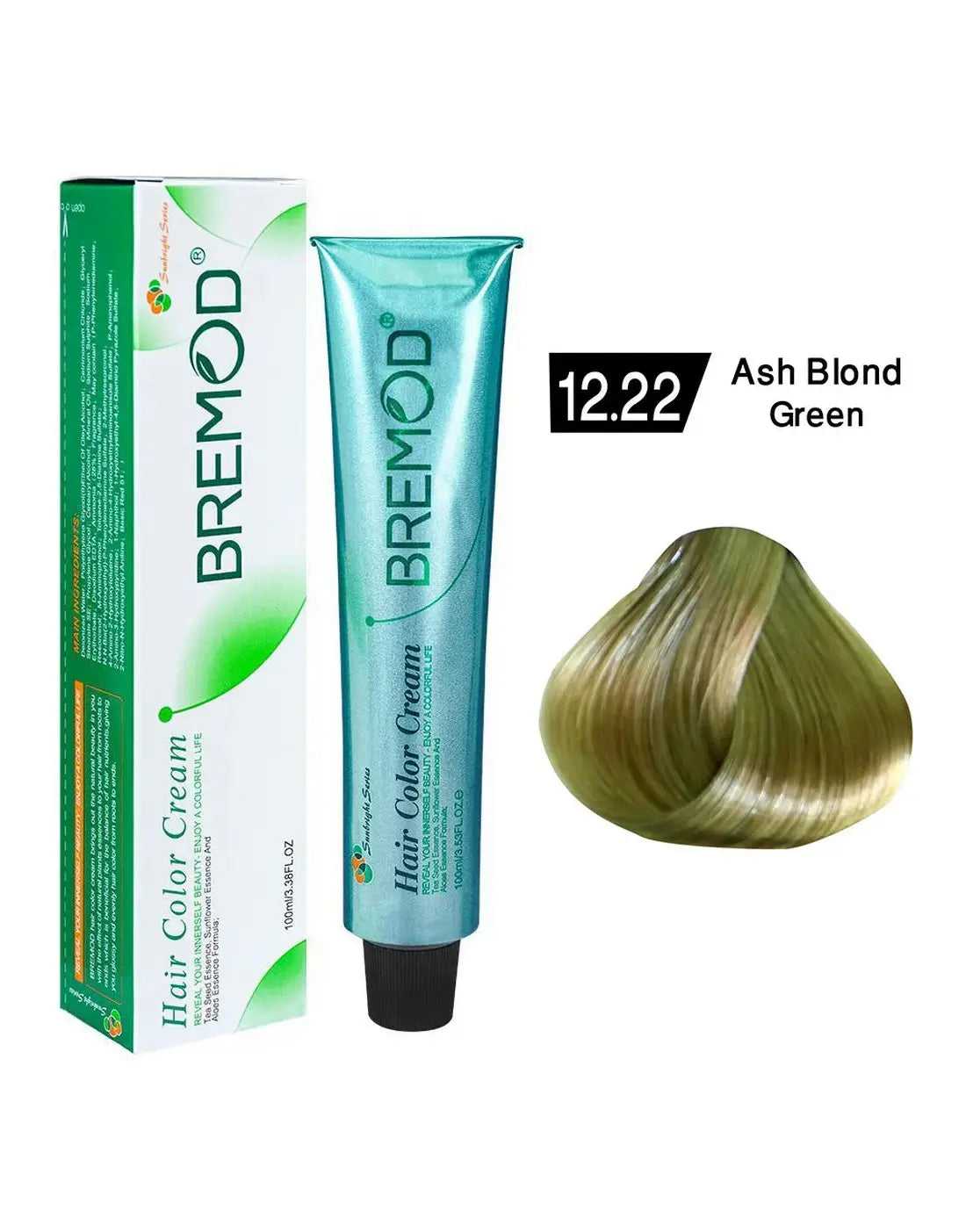 Bremod Hair Color Ash Blond Green 12.22 