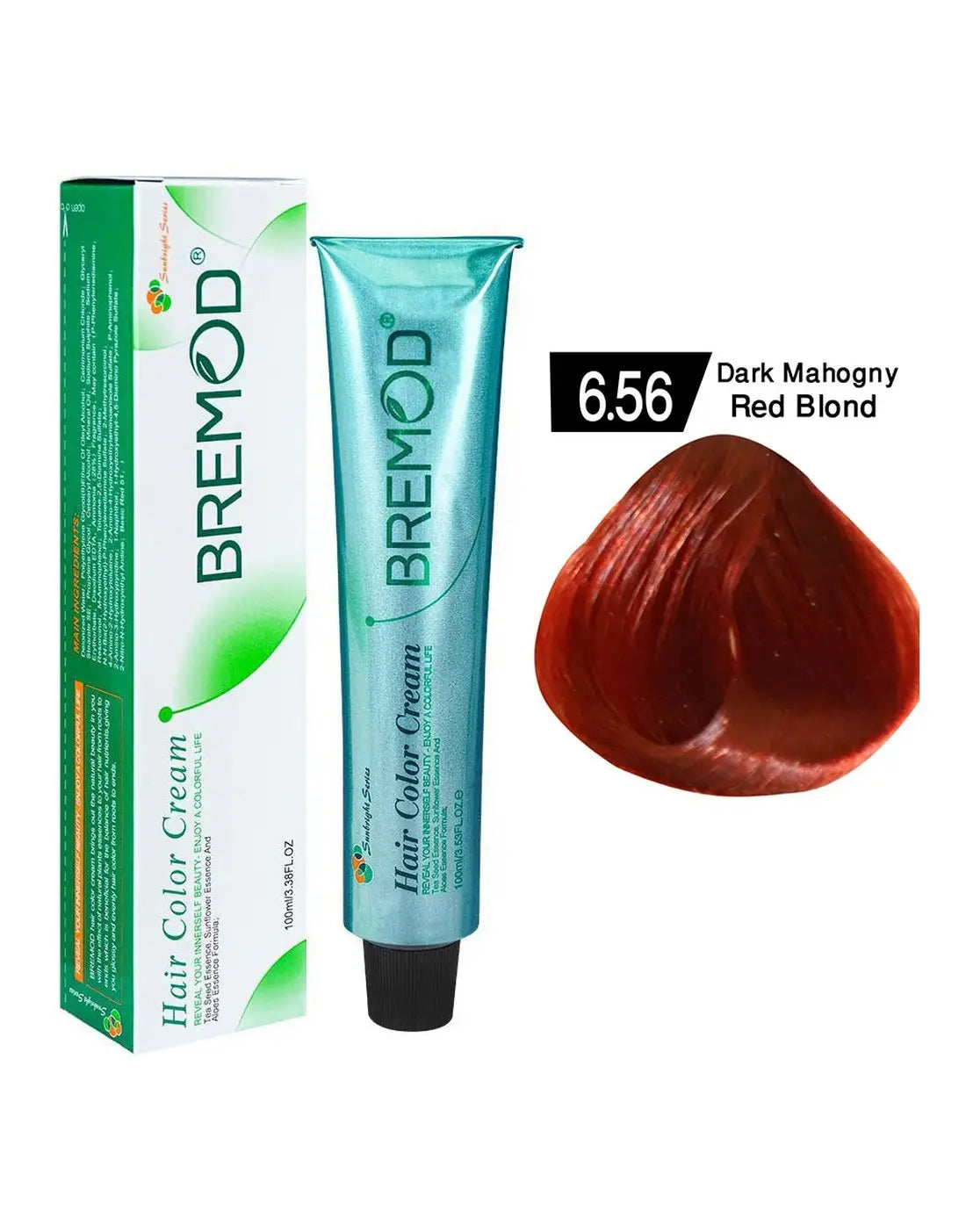 Bremod Hair Color Dark Mahogany Red Blond 6.56 