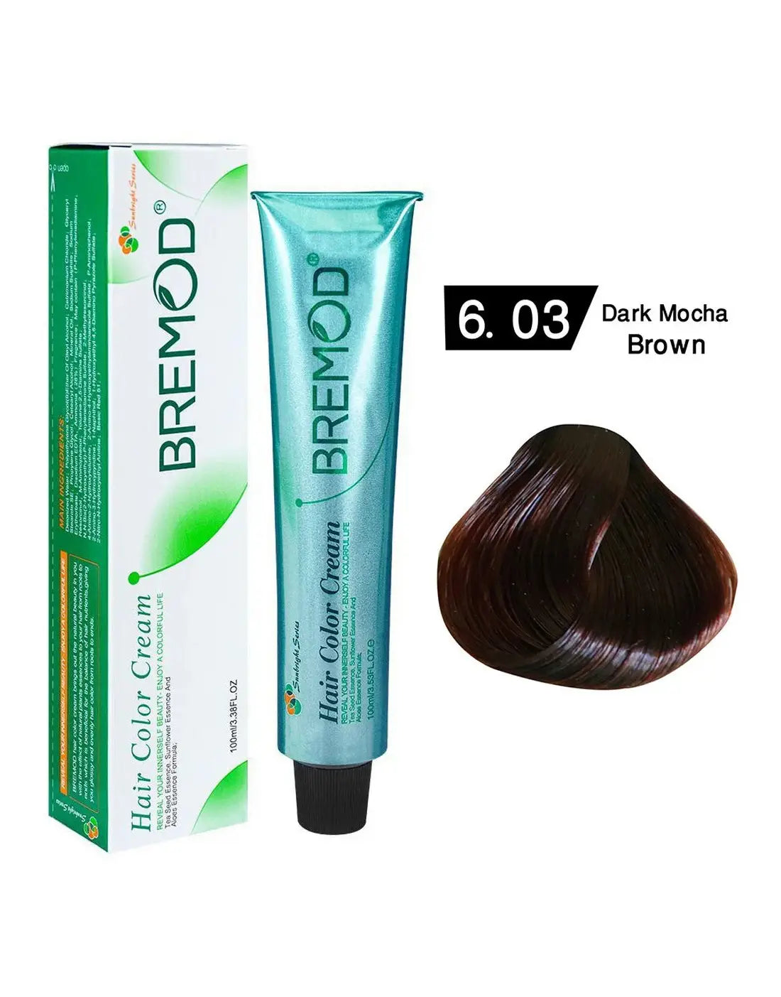 Bremod Hair Color Dark Mocha Brown 6.03 