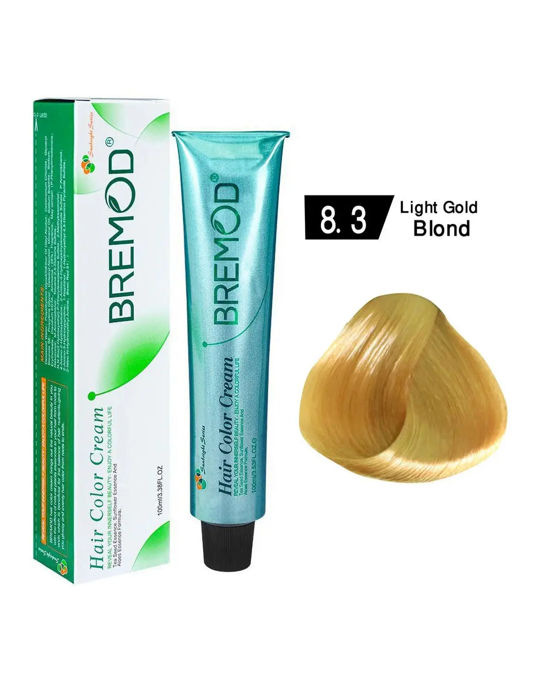 Bremod Hair Color Light Gold Blond 8.3 