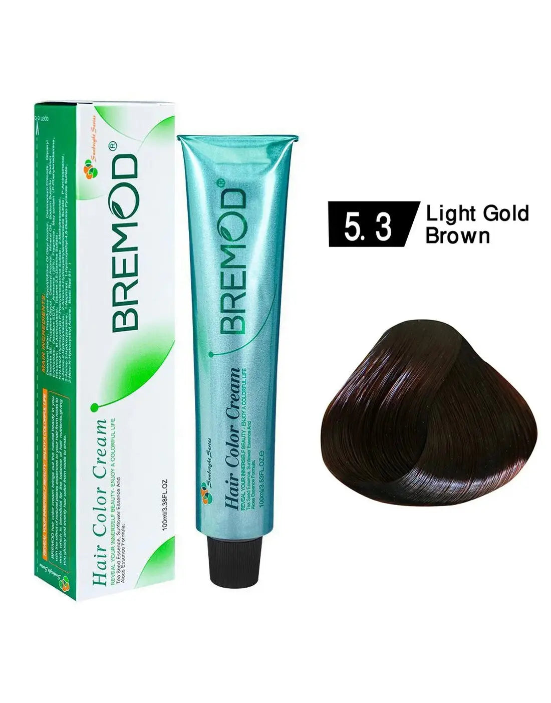 Bremod Hair Color Light Gold Brown 5.3 