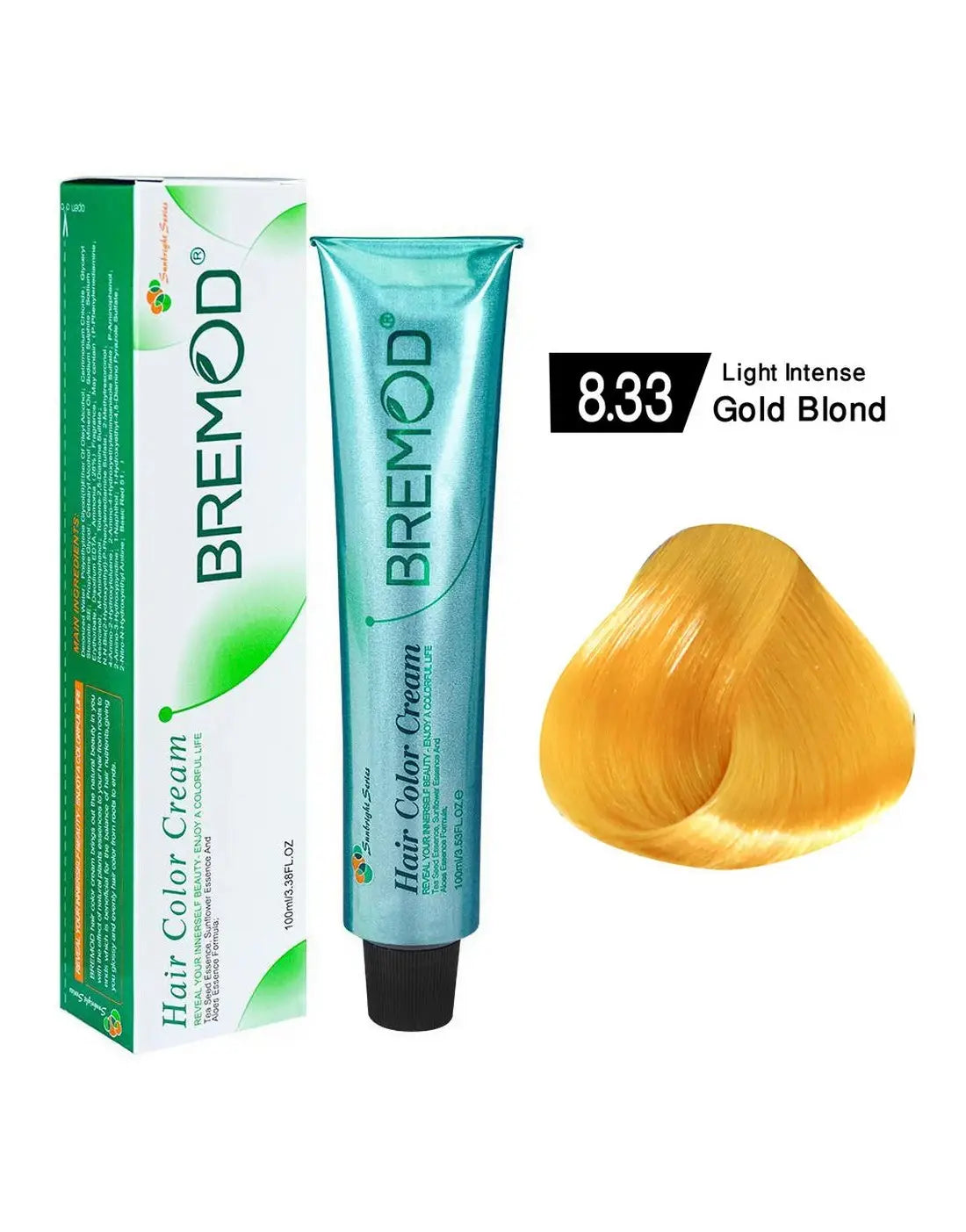 Bremod Hair Color Light Intense Gold Blond 8.33 