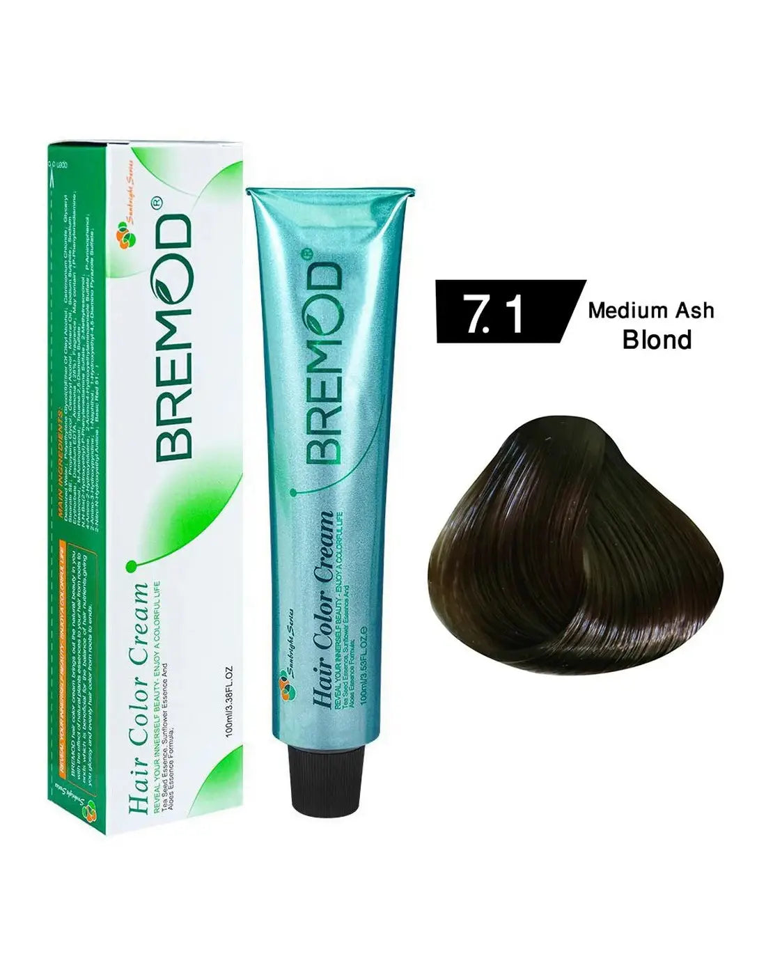 Bremod Hair Color Medium Ash Blond 7.1 