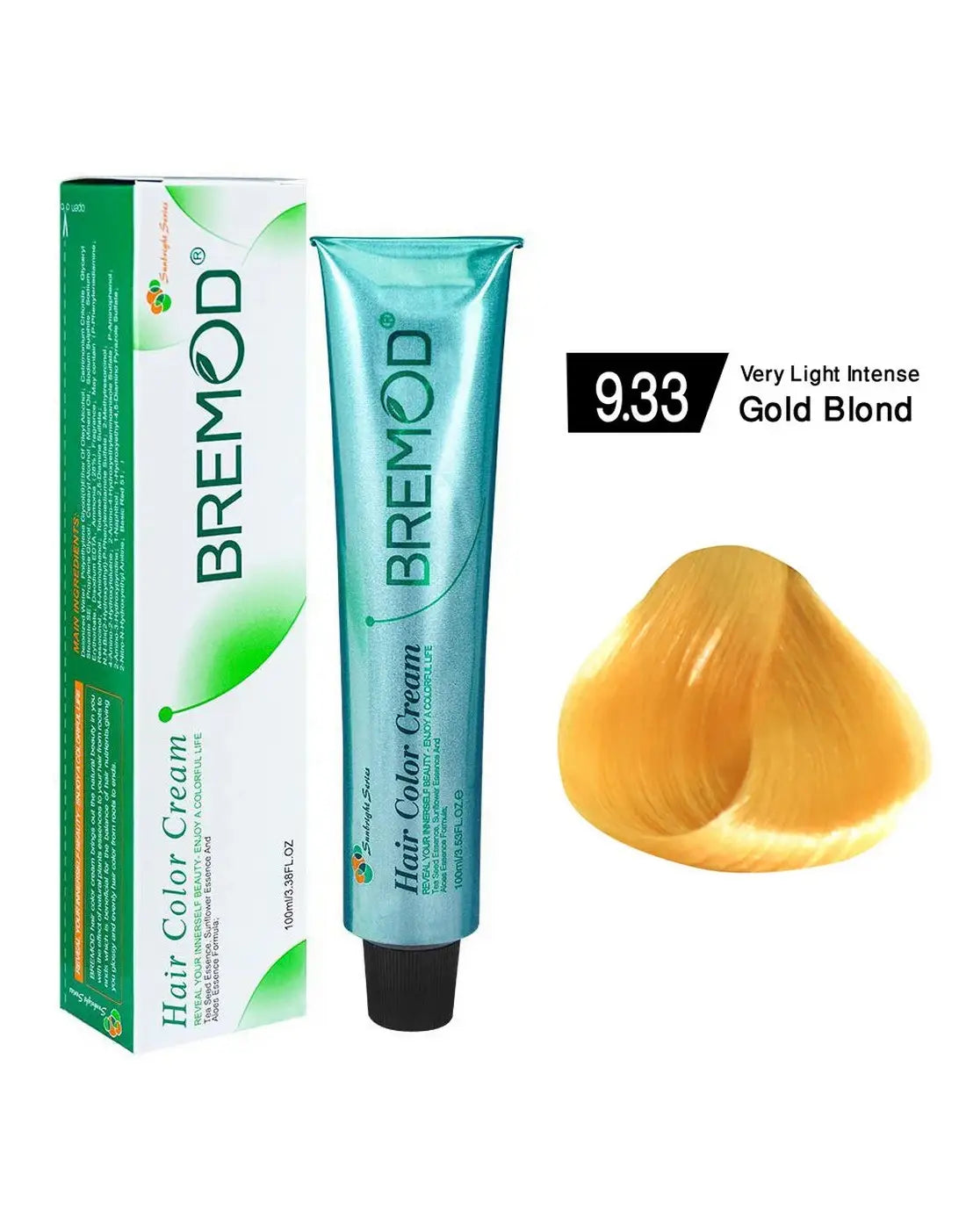 Bremod Hair Color Very Light Intense Gold Blond 9.33 