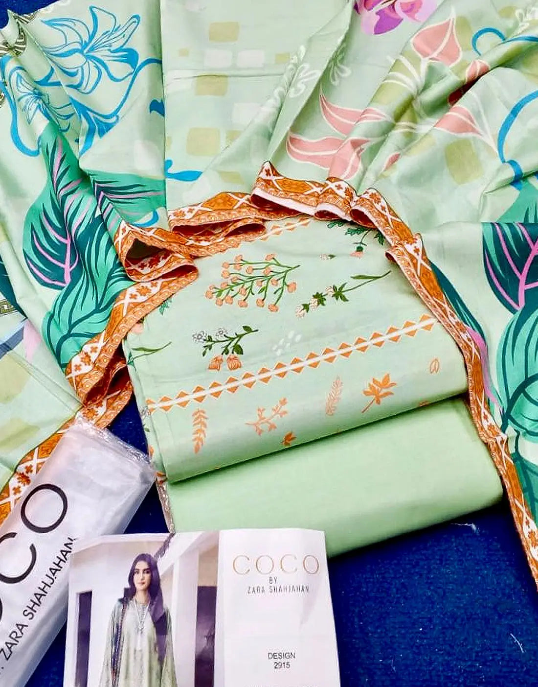 Trendy Digital Print Lawn Dress with Lawn Dupatta