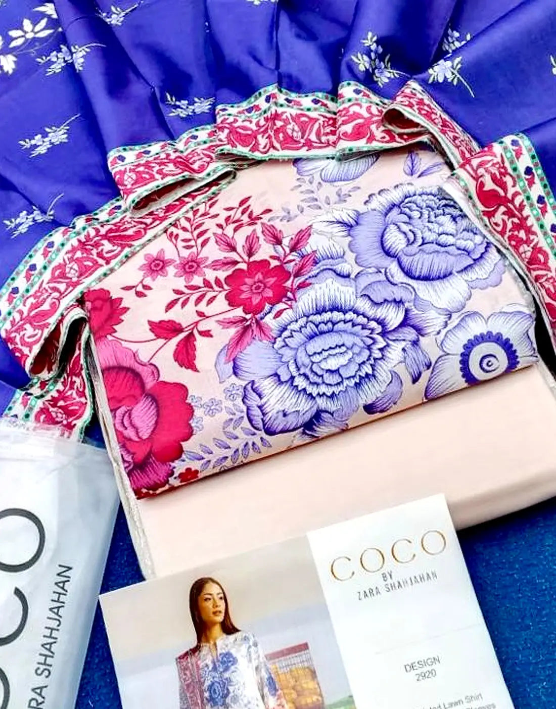 Trendy Digital Print Ivory Lawn Dress with Lawn Dupatta