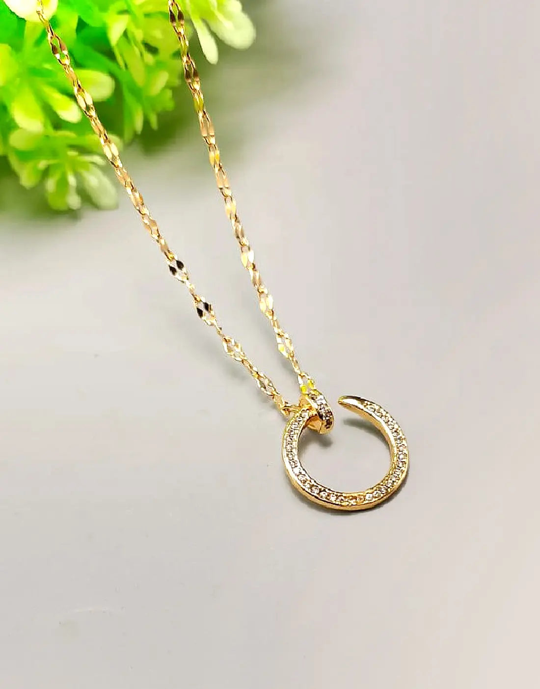 Minimalist Design Gold Plated Stainless Steel Pendant