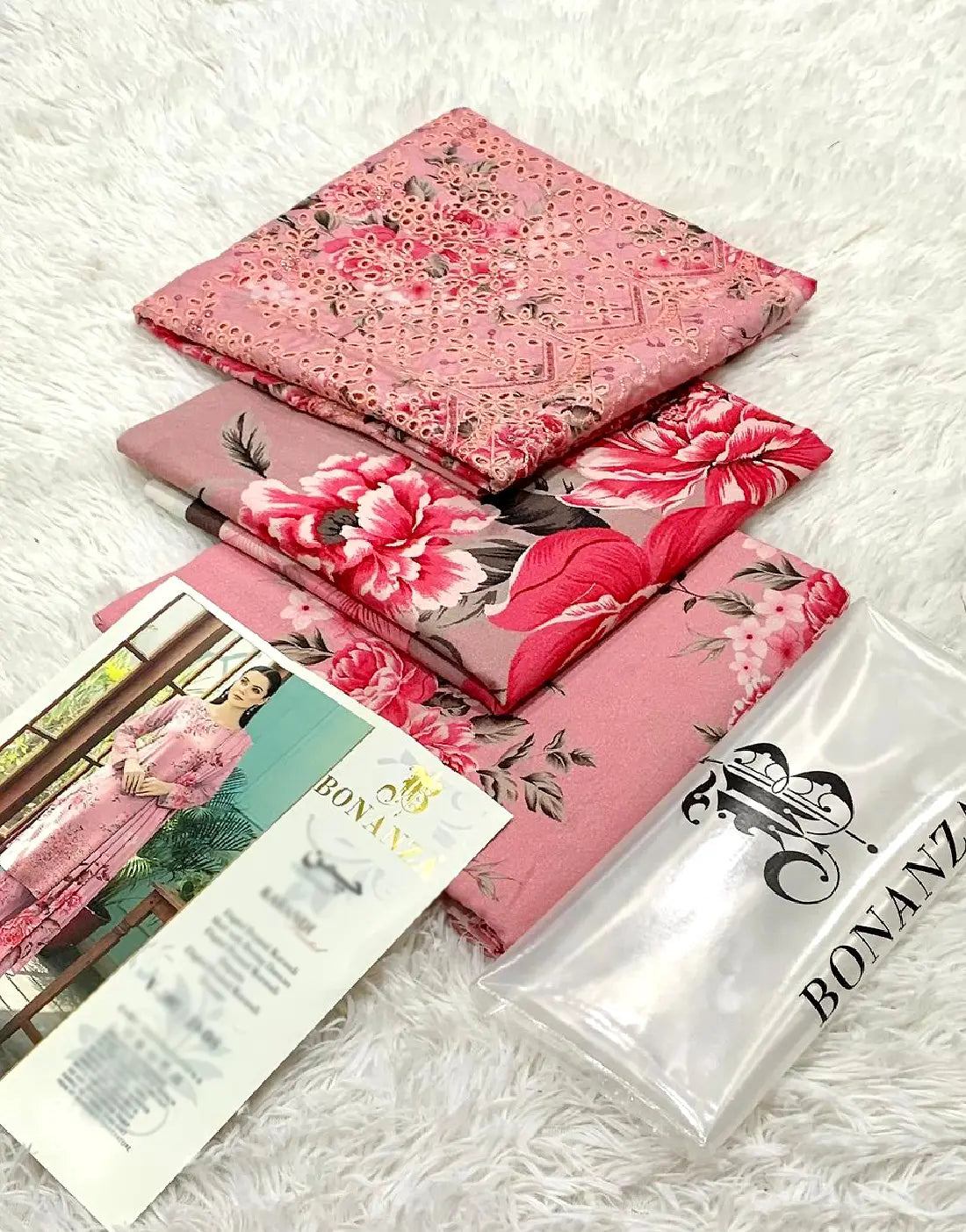 All-Over Digital Print Embroidered Karandi Dress for Winter Season