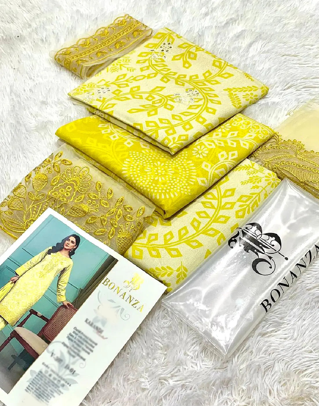 All-Over Digital Print Embroidered Karandi Dress for Winter Season