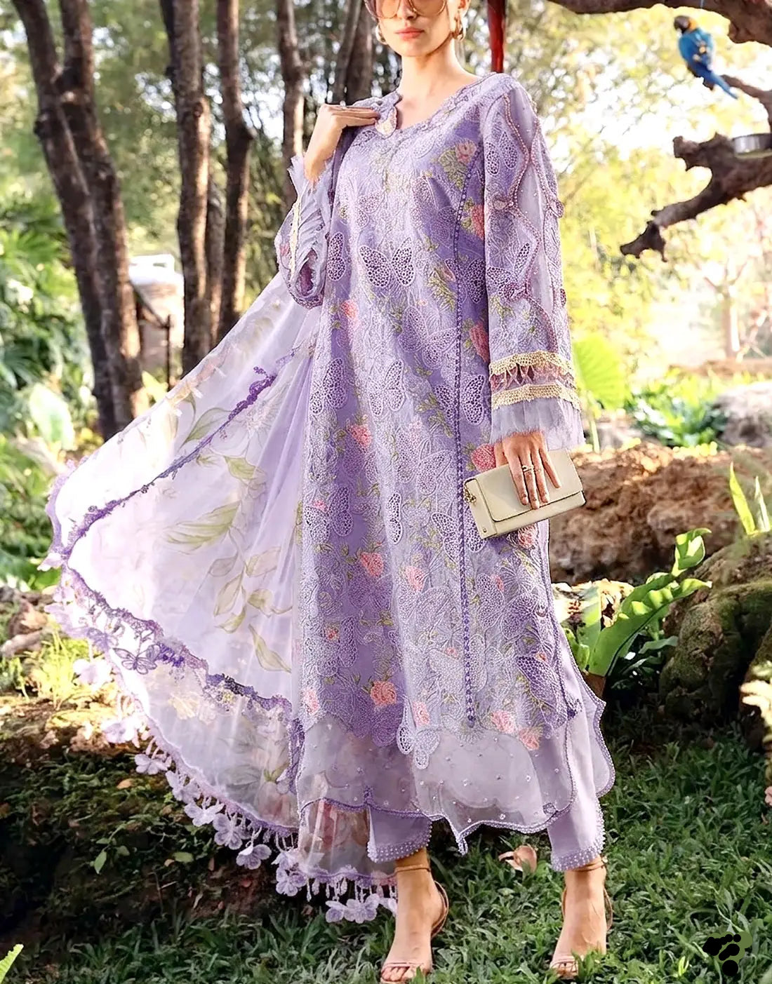 butterfly dress designs pakistani Coral Butterfly