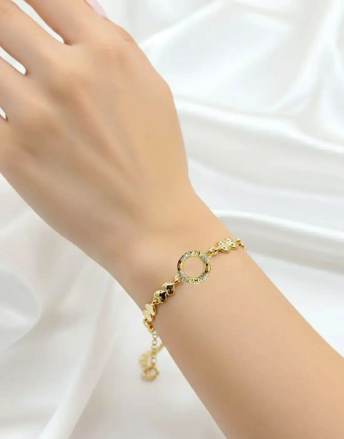 Gold Plated Stainless Steel Fashion Bracelet for Girls
