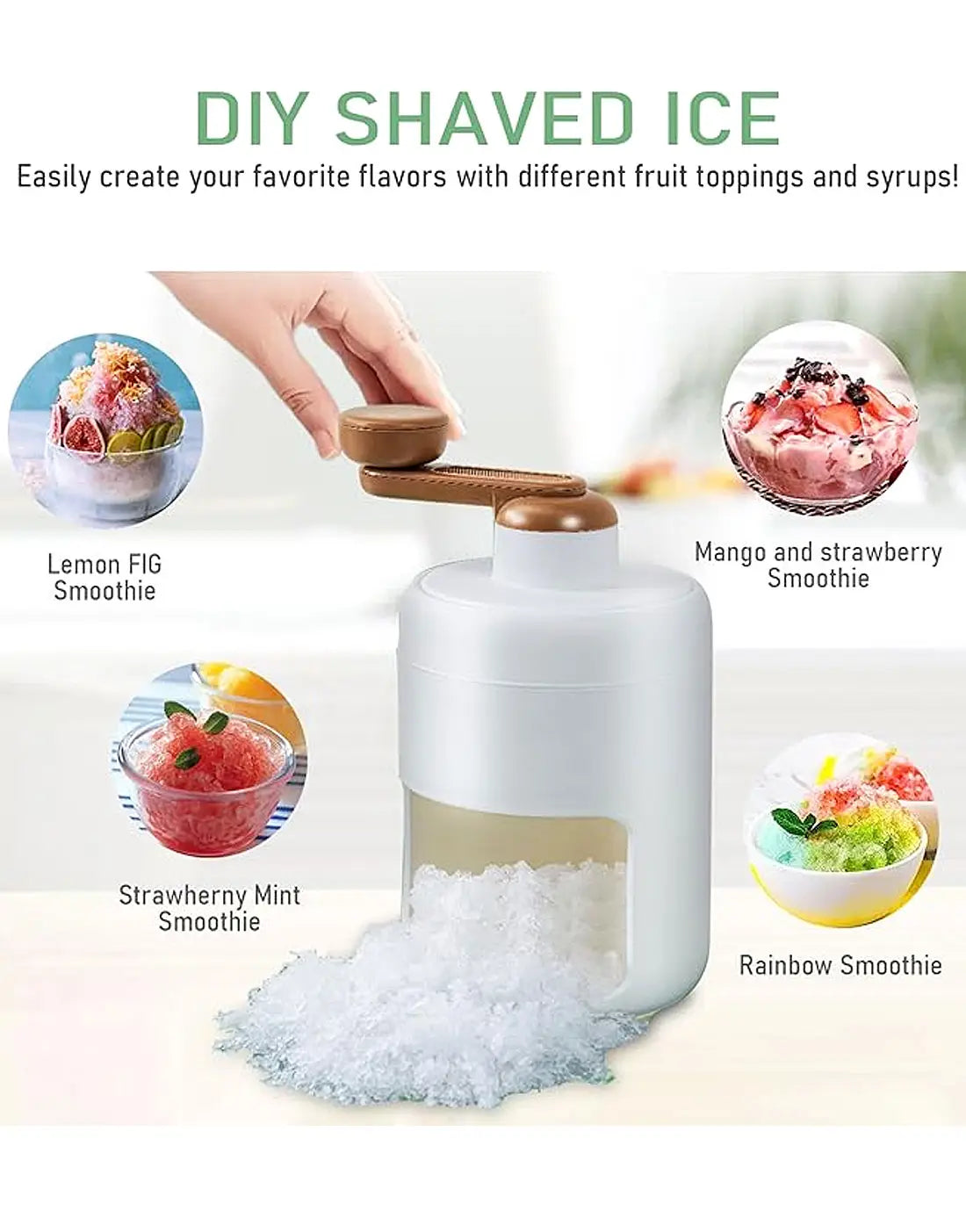 Manual Ice Crusher Gola Ganda Making Machine