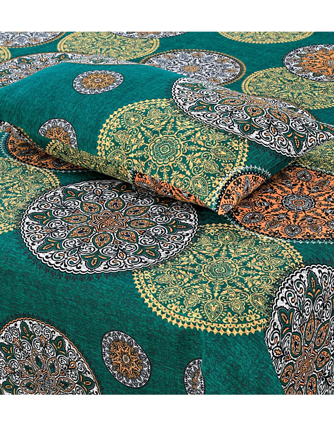 China Cotton King Size Bed Sheet Set with 2 Pillow Covers