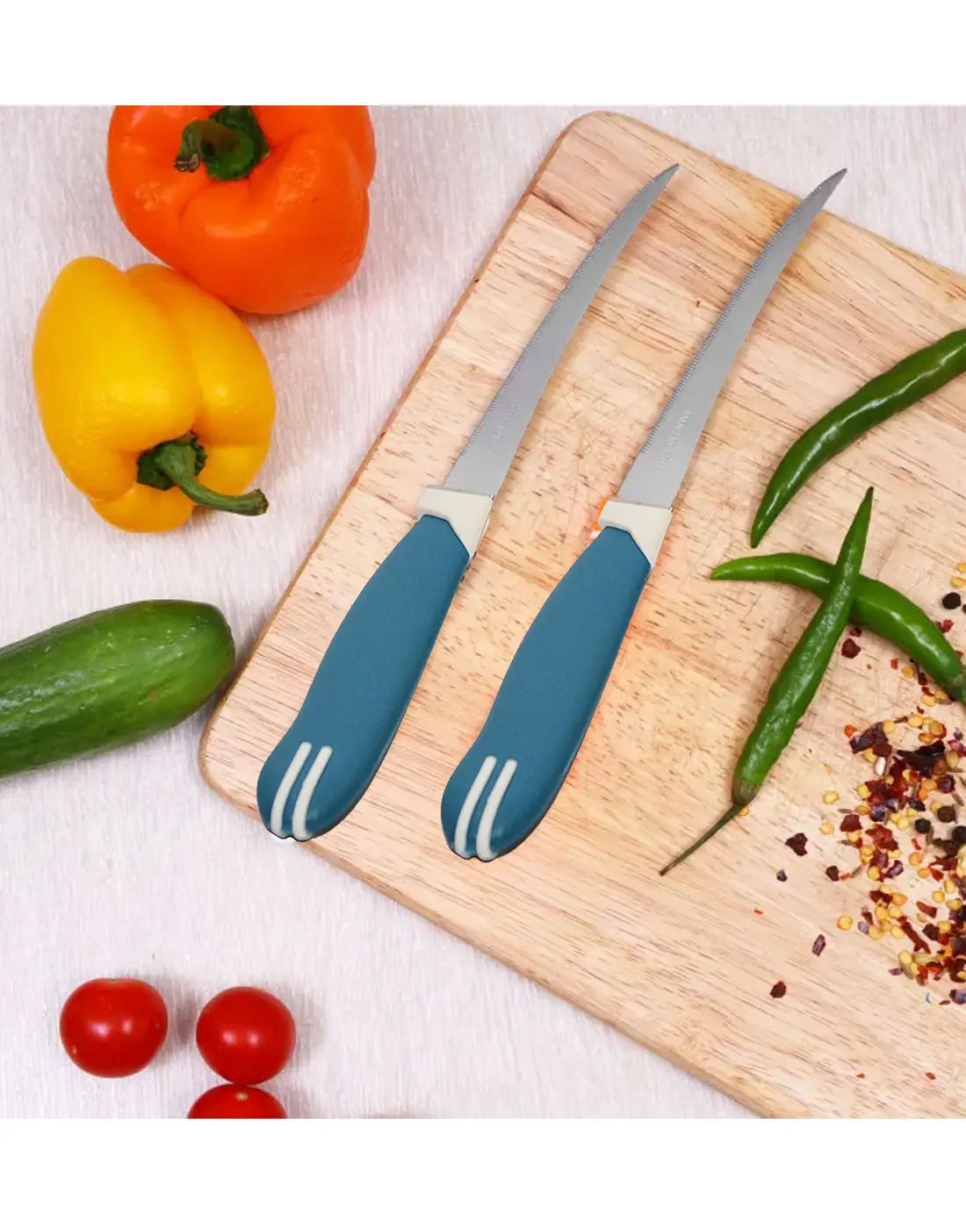 Pack of 2 Kitchen Knives Set for Cutting Fruits and Vegetables