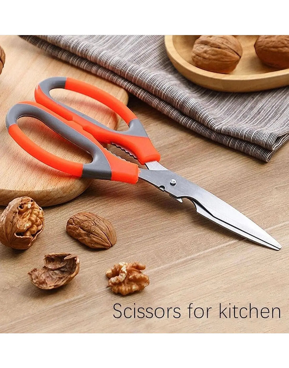 Multipurpose Stainless Steel Kitchen Shear Scissor for Cutting Food & Herbs